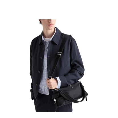 Explore Buffalo Leather Shoulder Bag - Black - Image 2