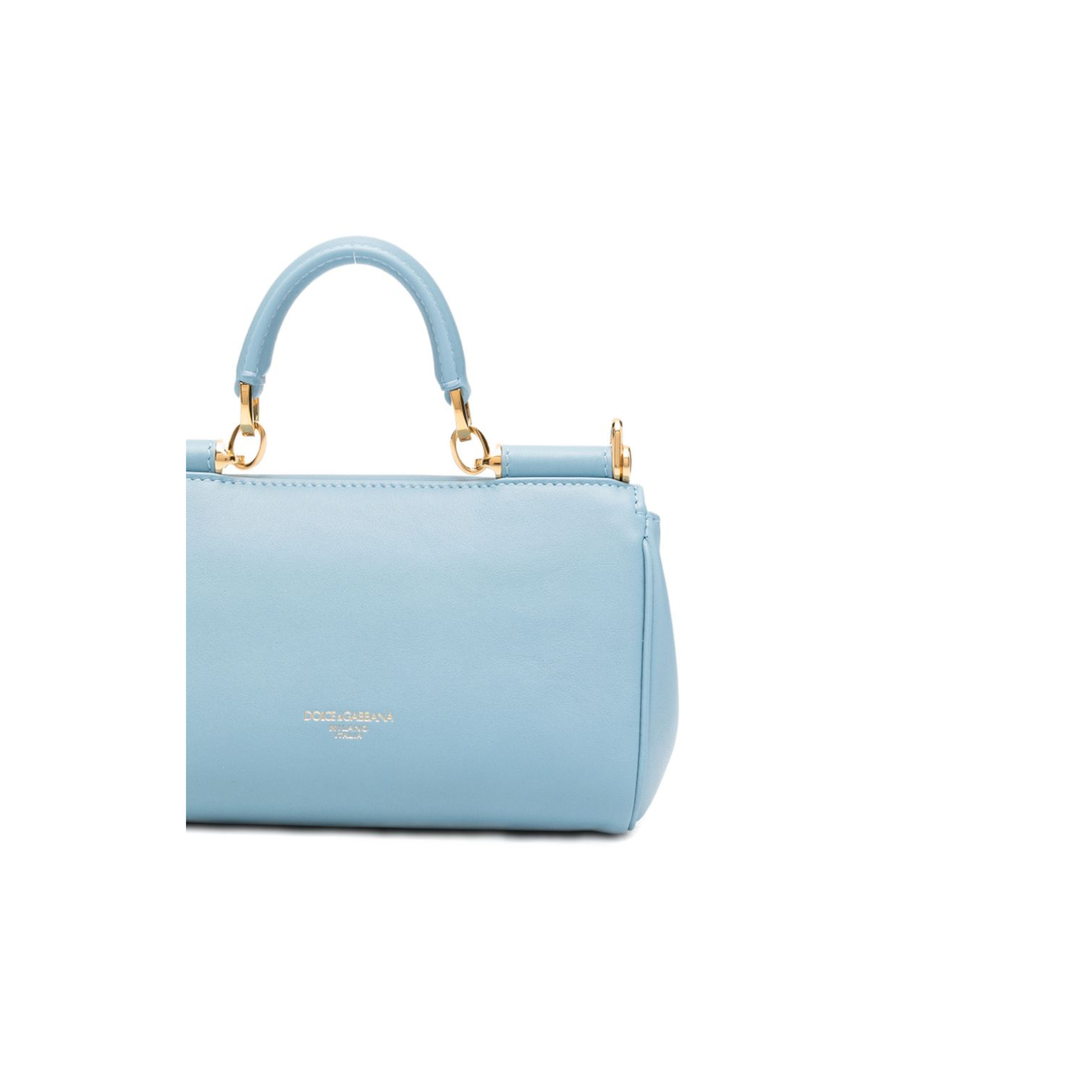 My Sicily Medium Calfskin Top-Handle Bag - Azure - Image 4