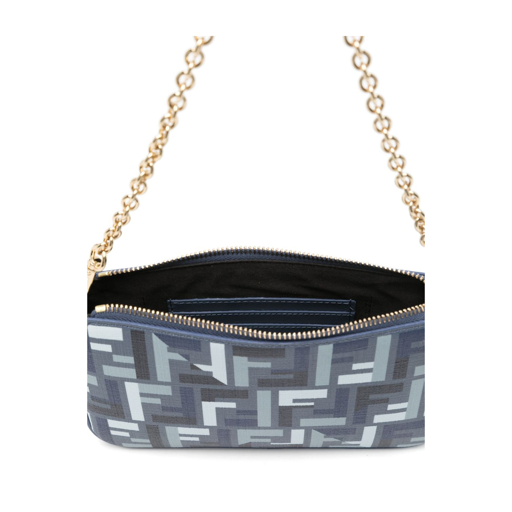 Baguette Canvas Clutch - Navy Blue - Image 3