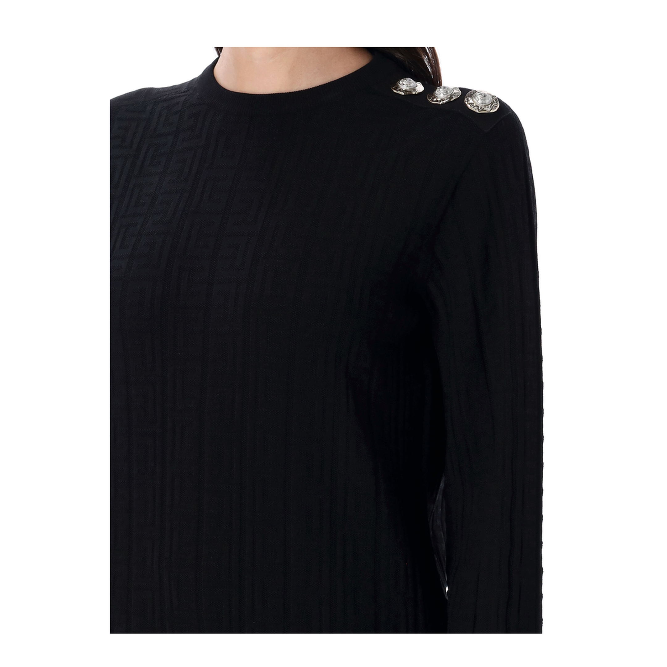Knitted Sweater Black - Image 3