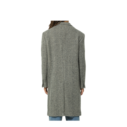 Single-breasted wool coat - Image 4