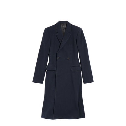 Godet Brushed Wool Midi Coat - Image 1