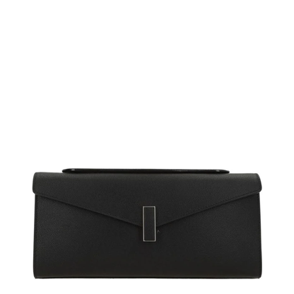 Iside Leather Clutch Bag - Black - Image 1