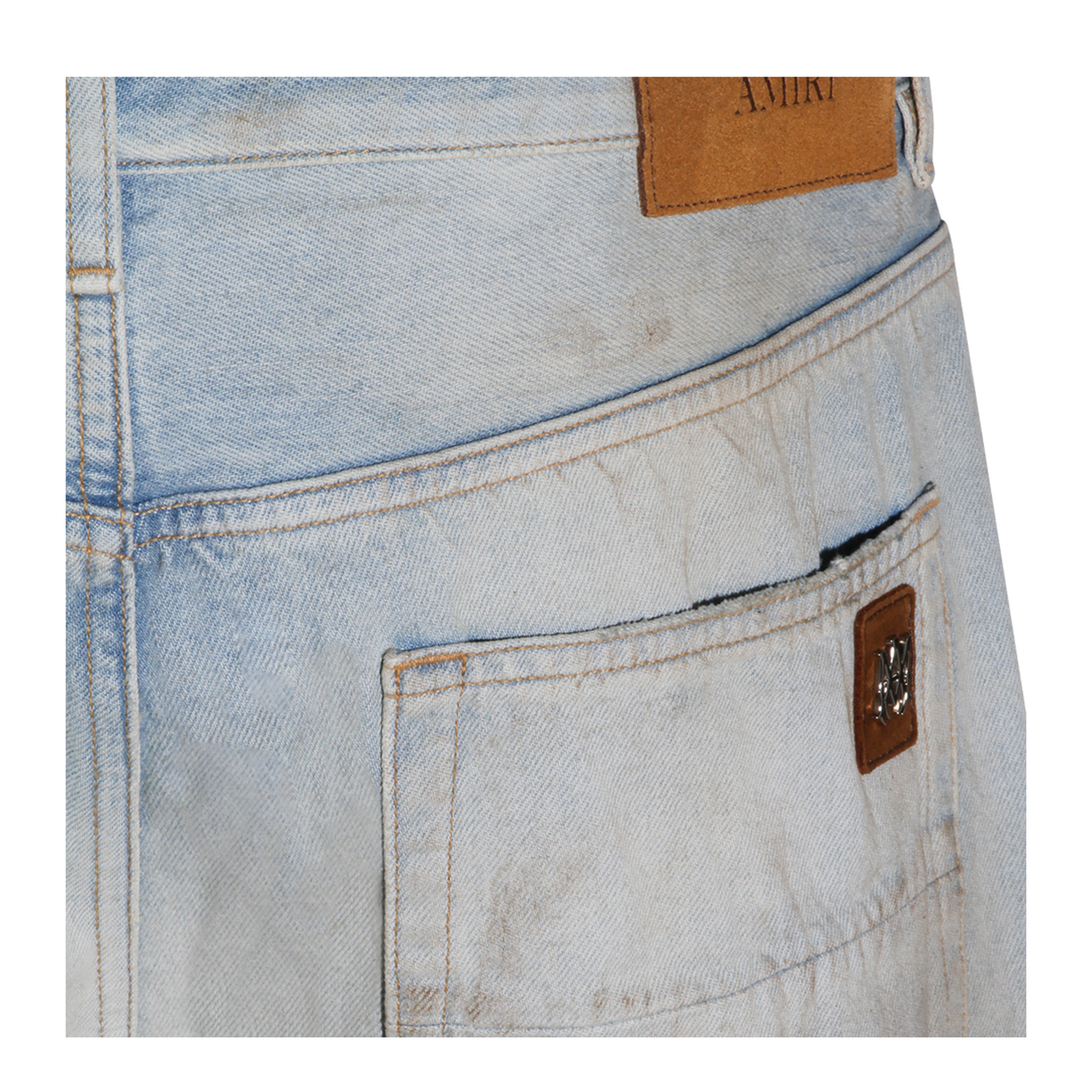 Light Blue Cotton Denim Jeans - Image 8