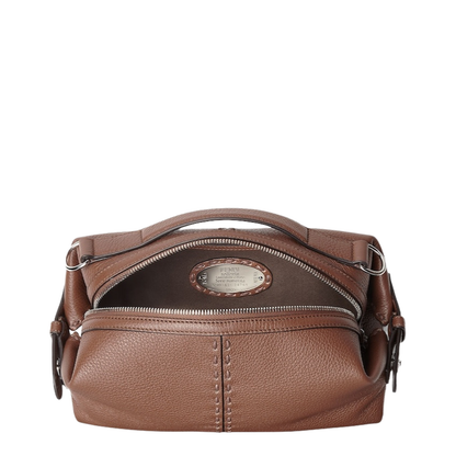 Selleria Small Leather Crossbody Bags - Brown - Image 2