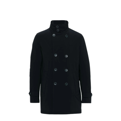 Double-Breasted Nylon Down Jacket - Image 1