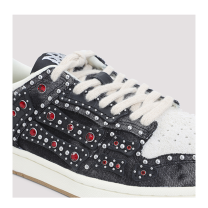 Studded Skeleton Top Low Sneakers - Image 6