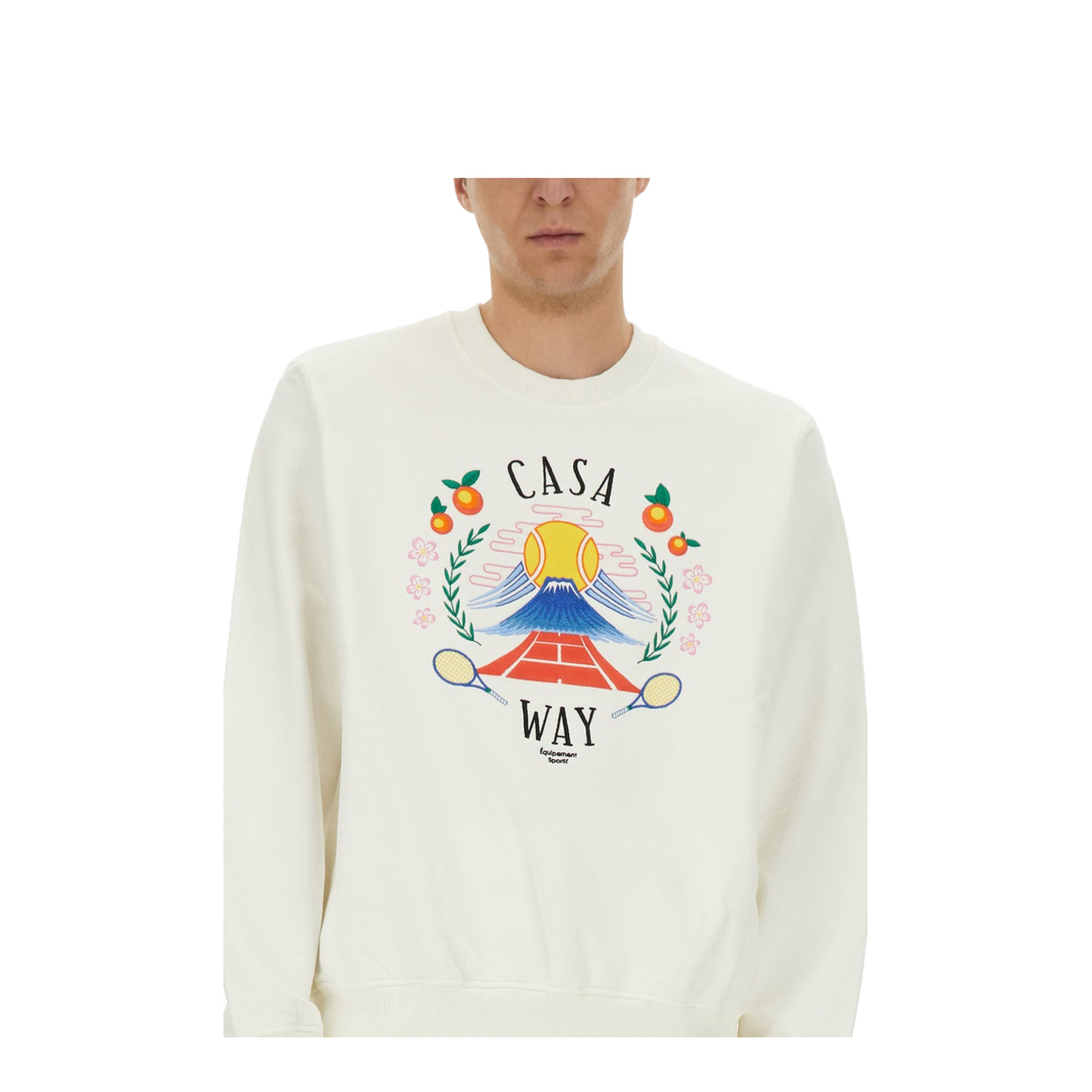 Sweatshirt with Home Way Mountain Embroidery - Image 4