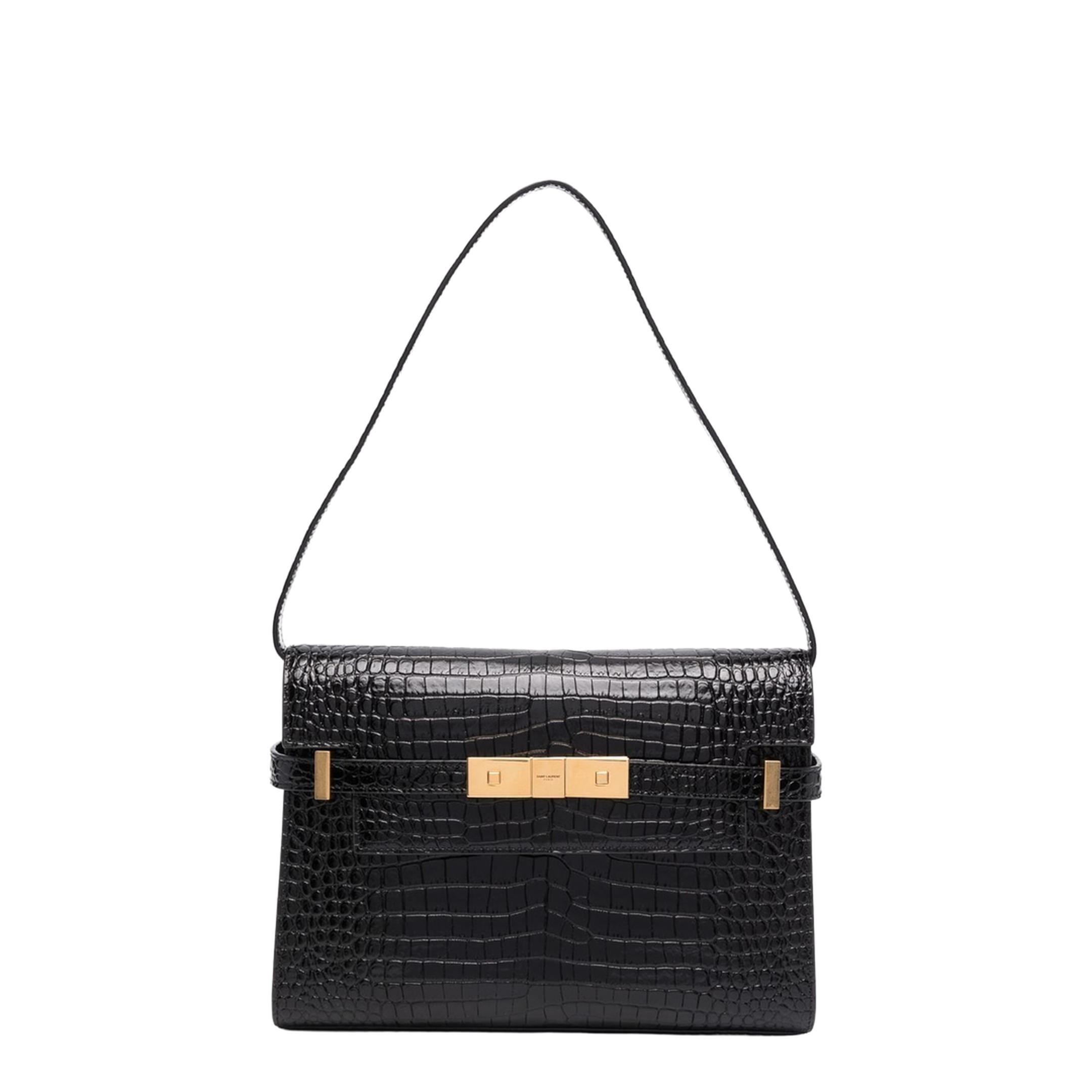 Manhattan Small Leather Shoulder Bags - Black - Image 1