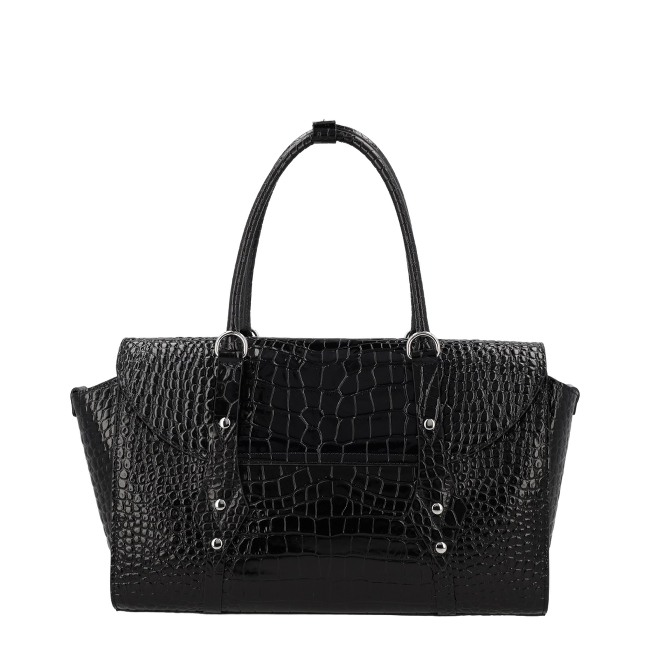 Bettina Medium Calfskin Handbag - Black - Image 3