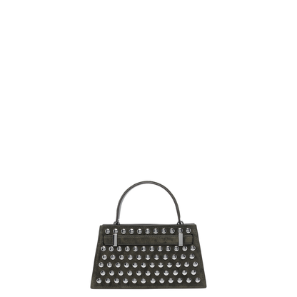 Mini Lee Radziwill Studded Suede Handbag - Image 3