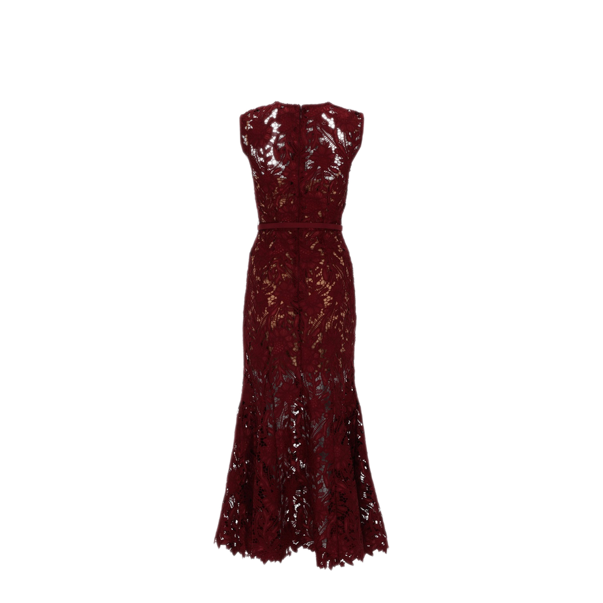 Floral Lace Midi Dress - Image 2