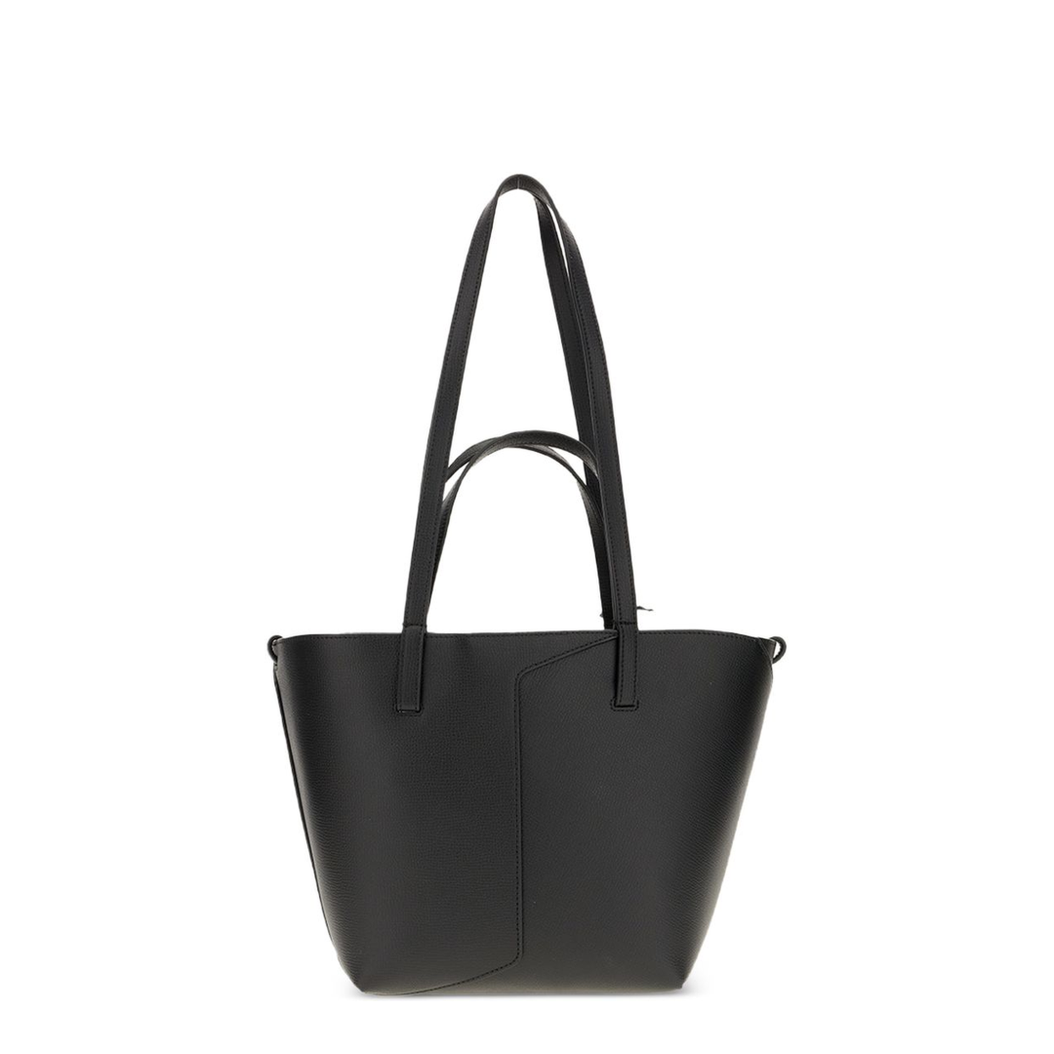 Leather Shopper Bag - Black - Image 3