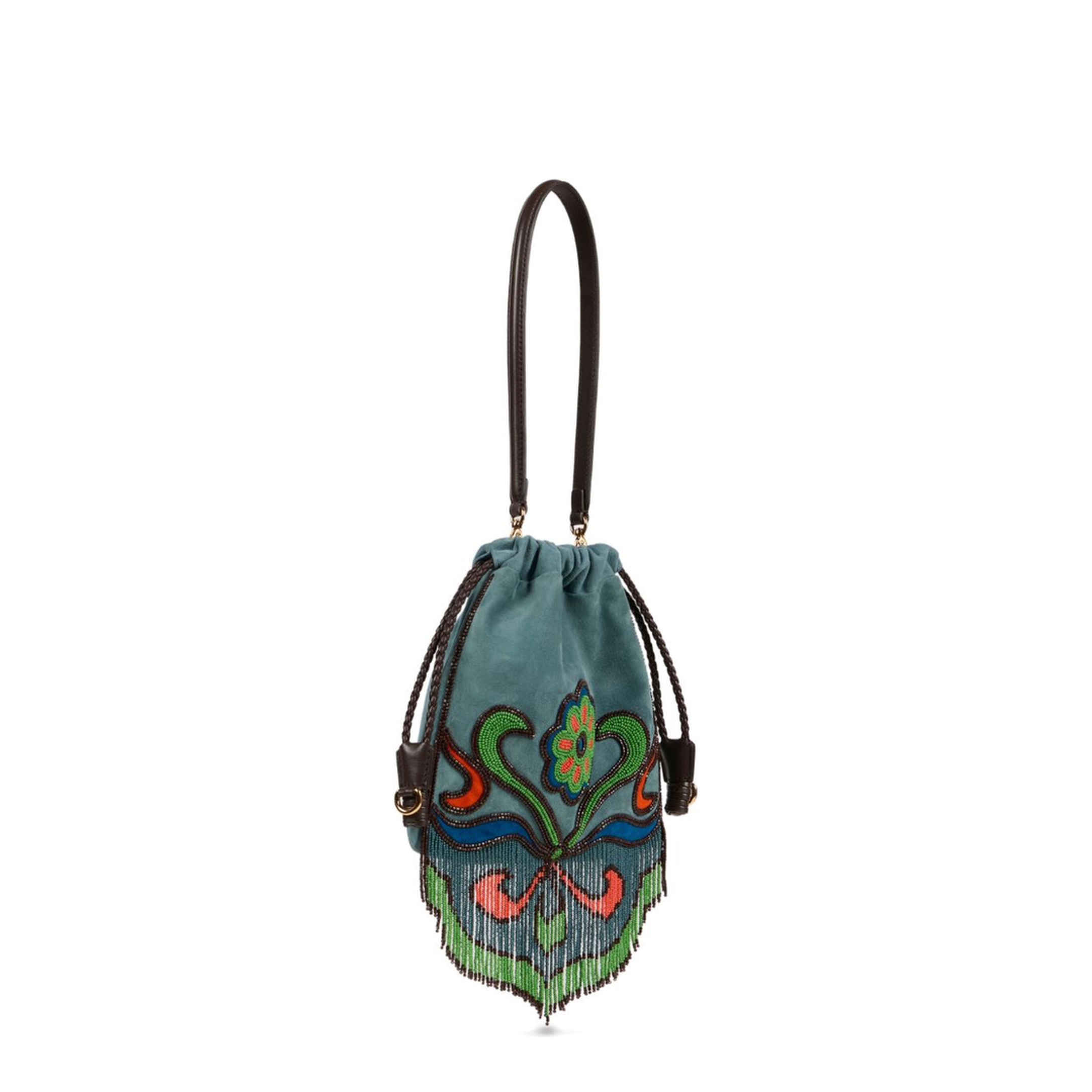 Kalispera Small Suede Bag - Light Blue - Image 3