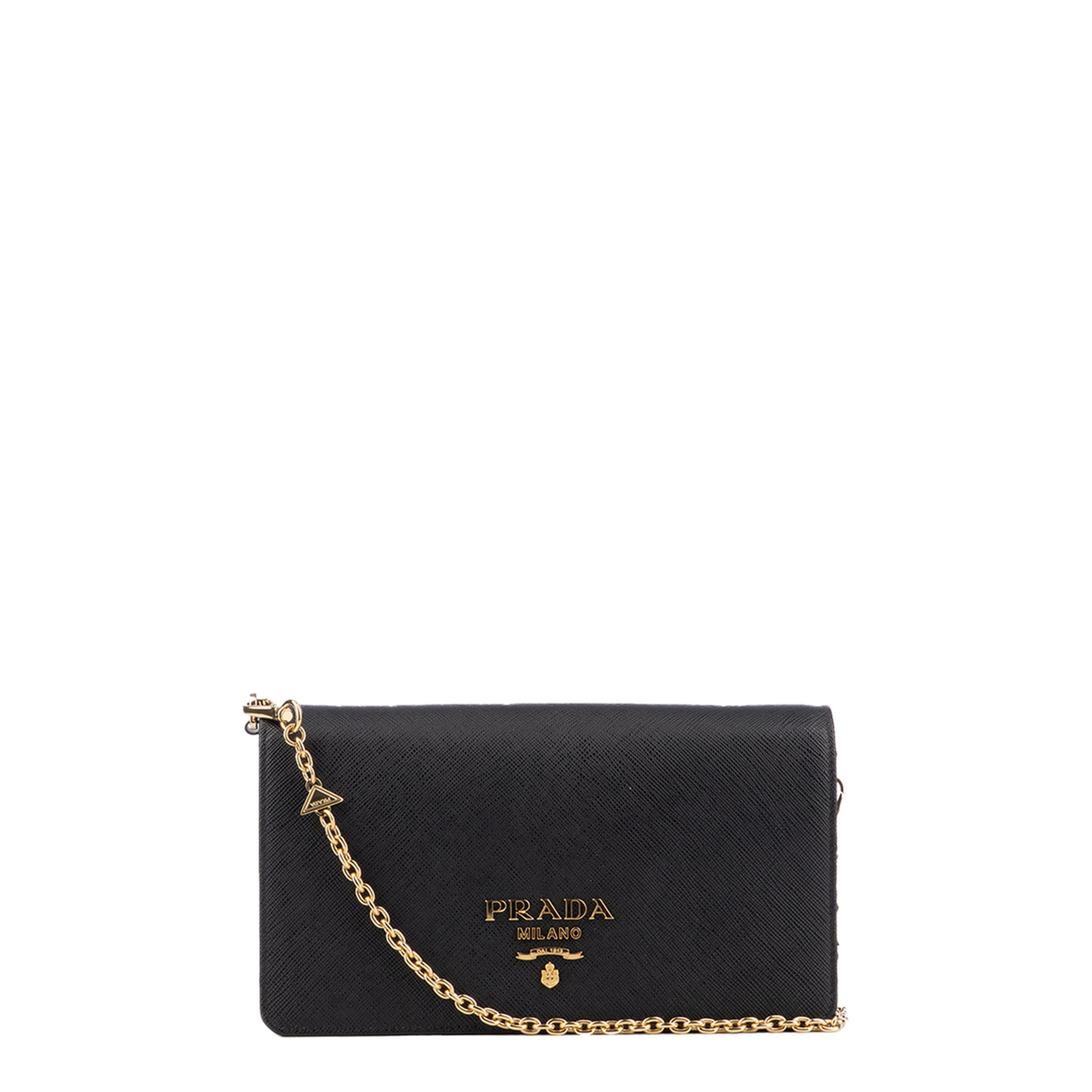 Mini Leather Shoulder Bag - Black - Image 4