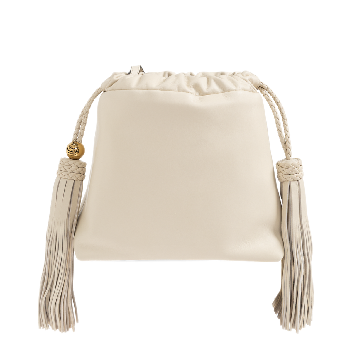 Kalispera Small Lambskin Crossbody - White - Image 3