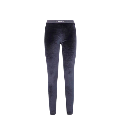 Stretch Lustrous Velour Signature Leggings - Image 6