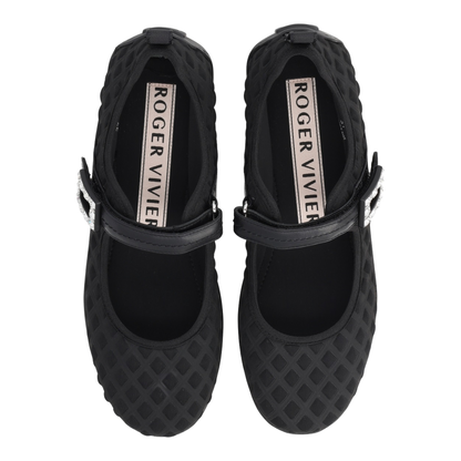Low Babies Ballerina Flats in Embossed Fabric - Image 5