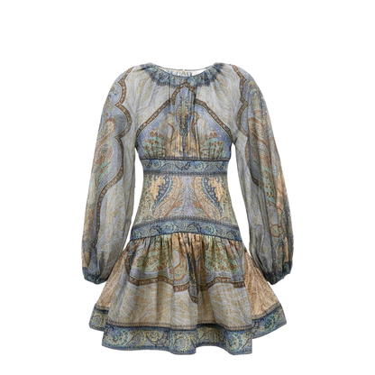 Wanderlust Cotton Silk Mini Dress - Image 1