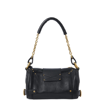 Small Paddington Chain Bag in Grained Leather Black - Image 5