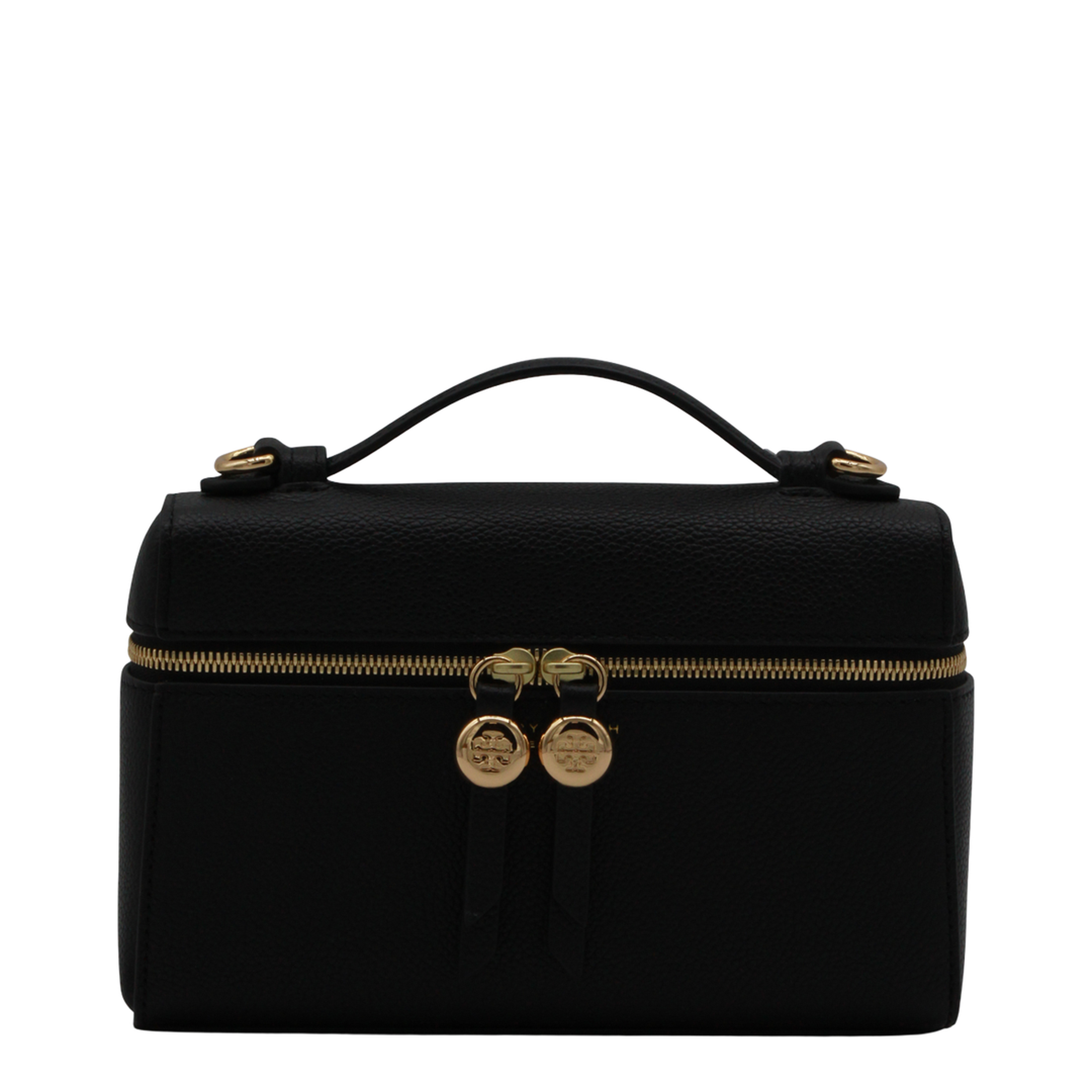 Romy Slim Top Handle Bag - Black - Image 8