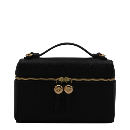 Romy Slim Top Handle Bag - Black - Image 8
