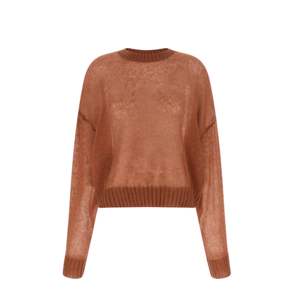 Monili Crew-Neck Sweater Orange - Image 1