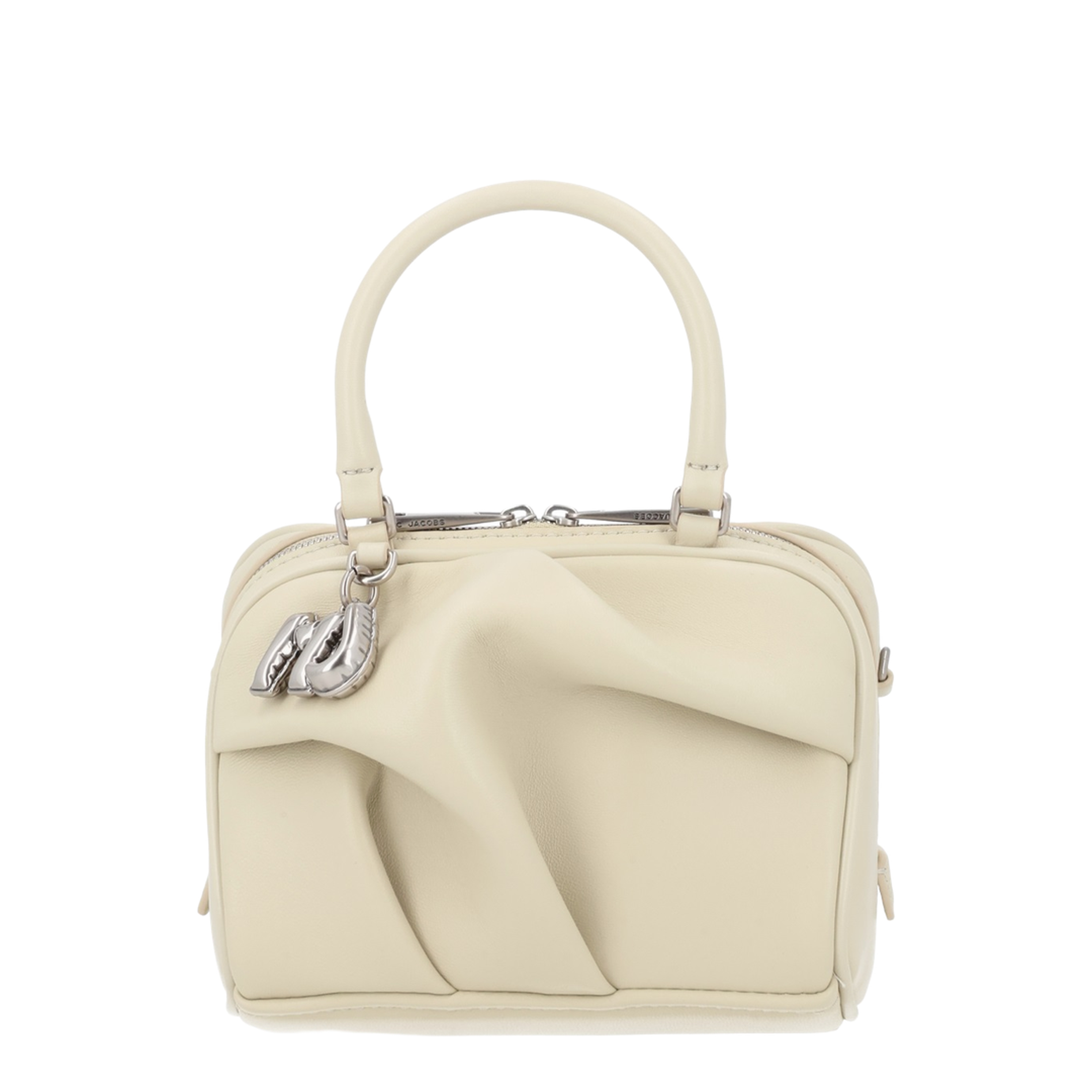 The Wave Mini Lamb Leather Bag - Bone - Image 1
