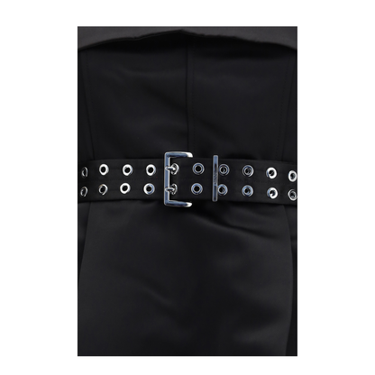Short Satin Dress with a Full Skirt - Image 3