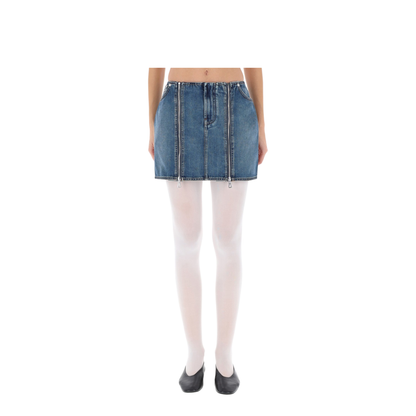 Miniskirt with Double Zipper - Image 1