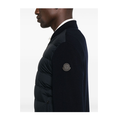 Padded Wool Zip-Up Cardigan - Image 2