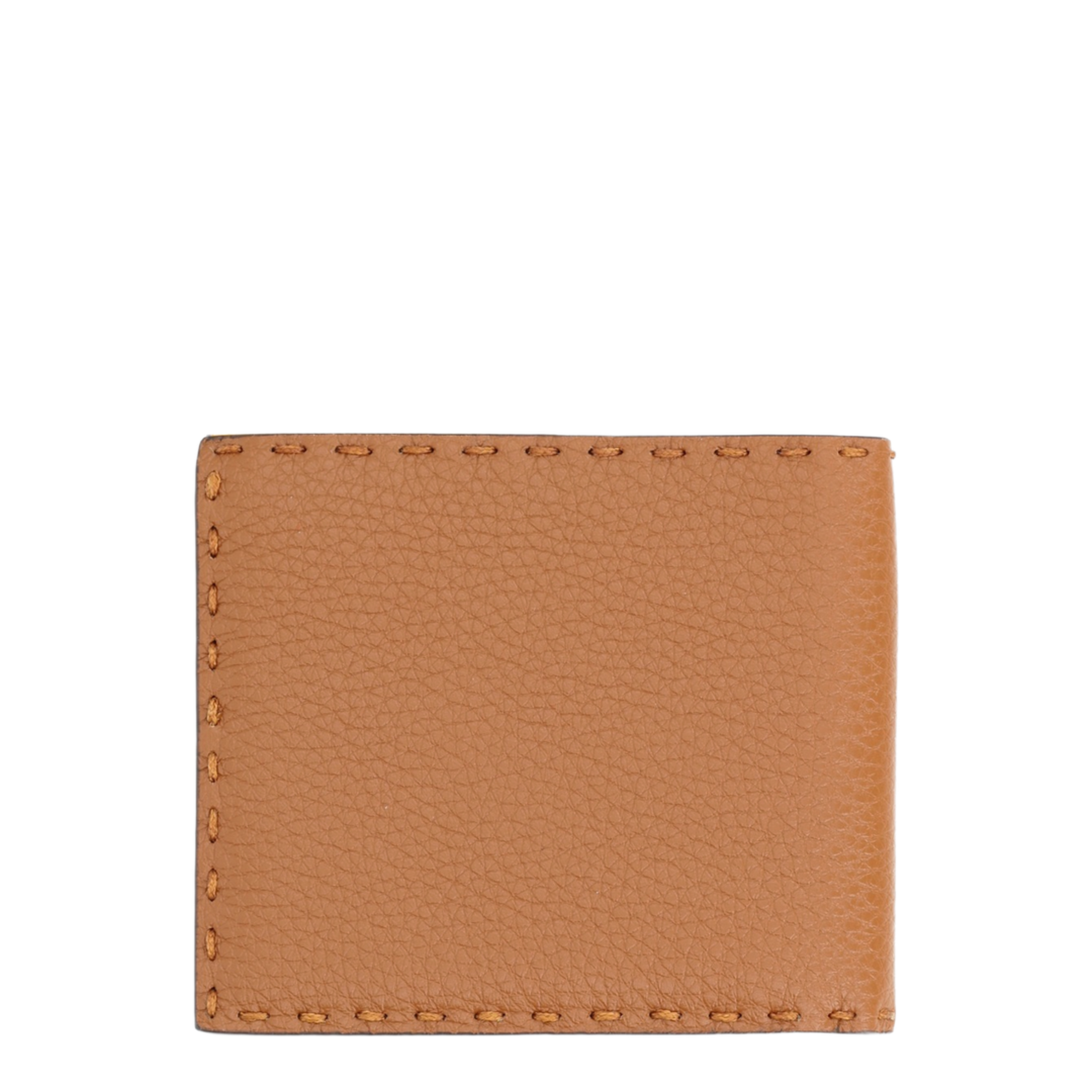 Selleria Calf Leather Bifold Wallet - Cuero with Amarillo Girasol Interior - Image 2