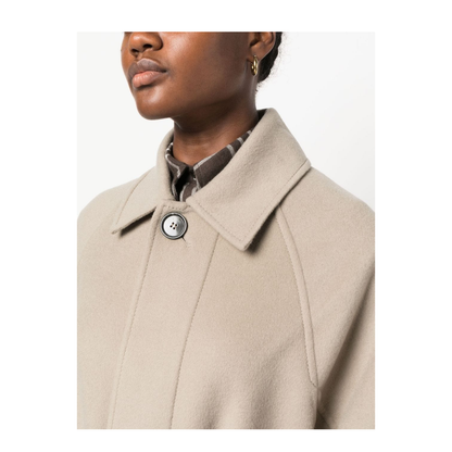 Long Belted Coat Beige - Image 3