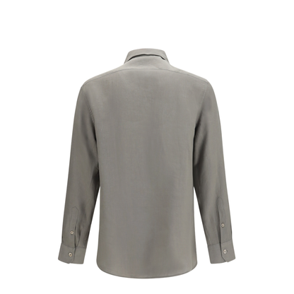 Easy-fit Linen Shirt with Chest Pockets - Image 2