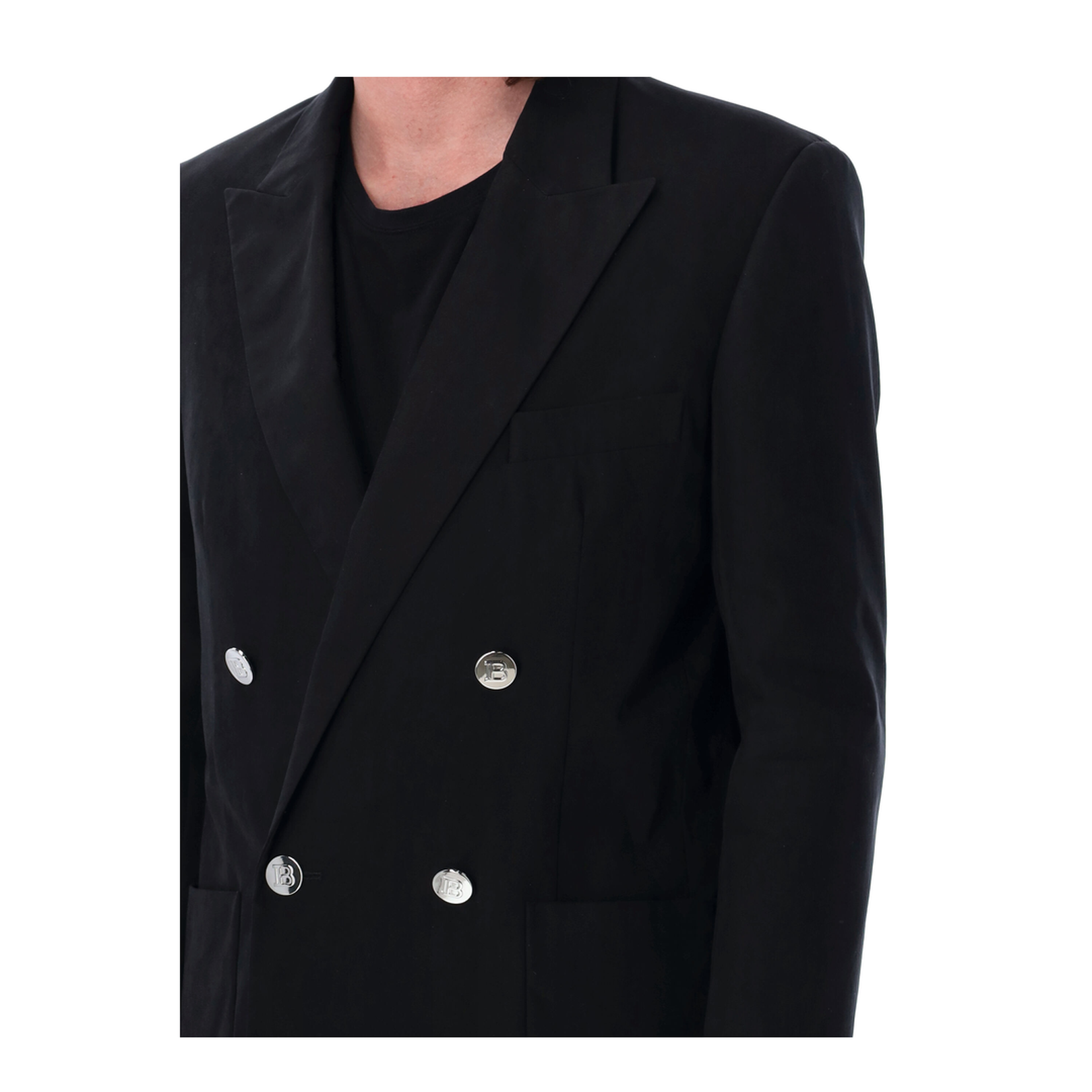 Double-Breasted Jacket Black - Image 2