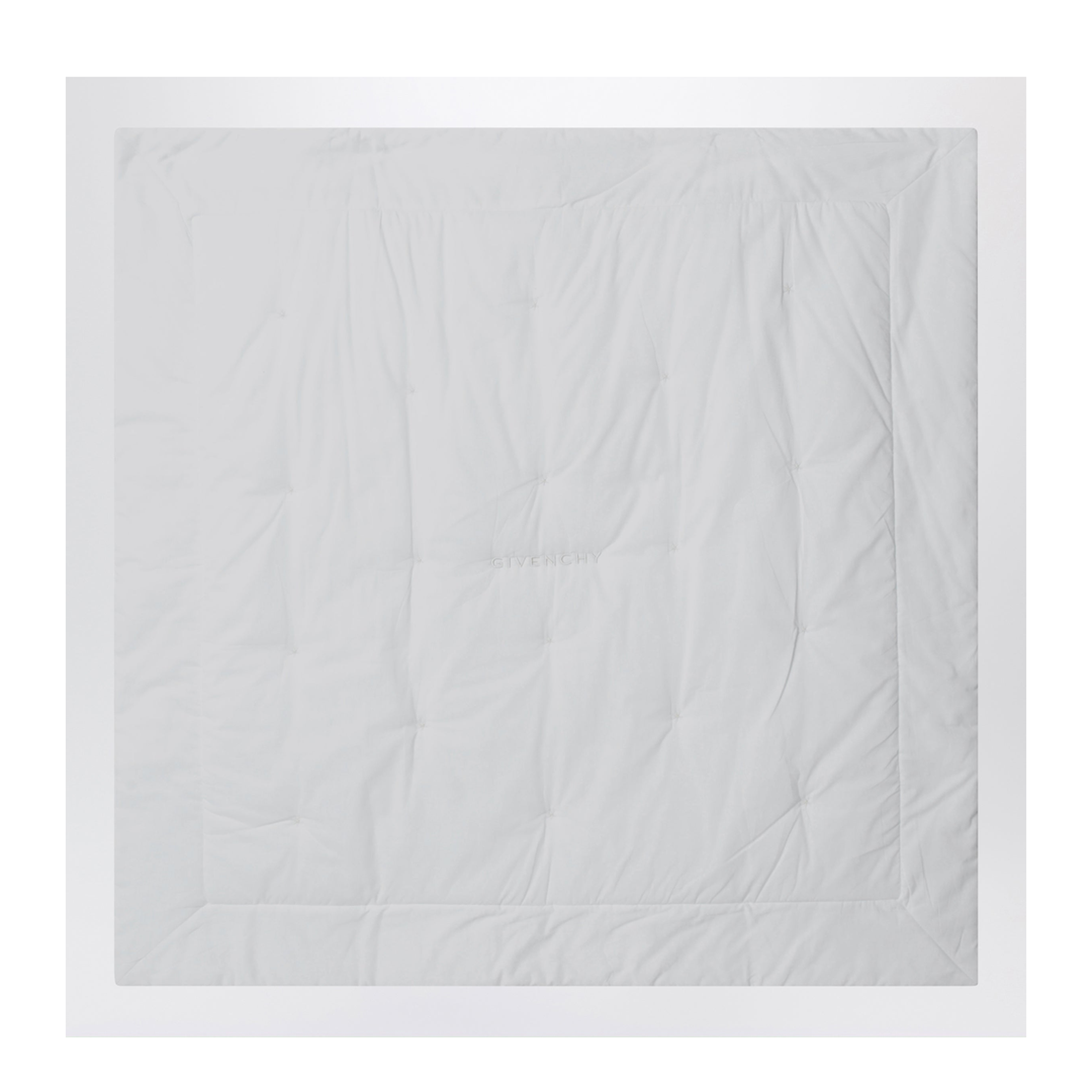 White Blanket With Teddy Bear Embroidery - Image 2