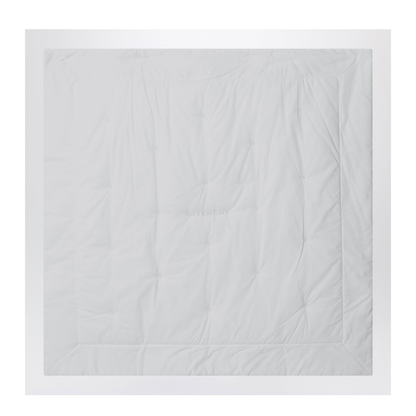 White Blanket With Teddy Bear Embroidery - Image 2