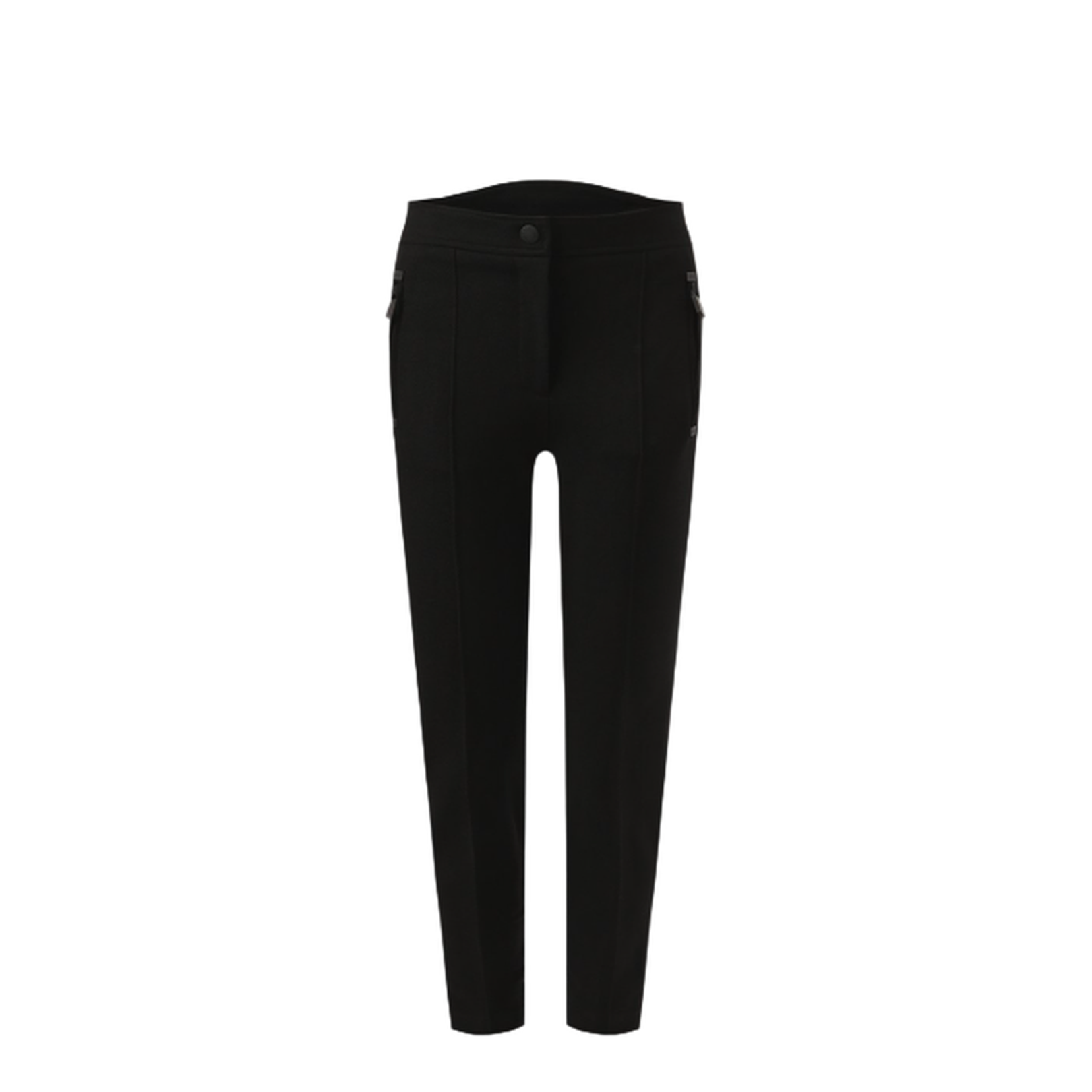 Black Stretch Nylon Blend Leggings - Image 1