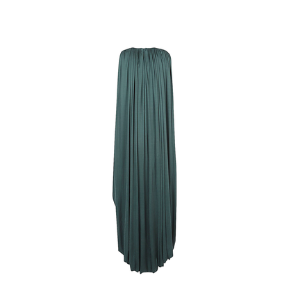Silk Draped Dress - Image 2