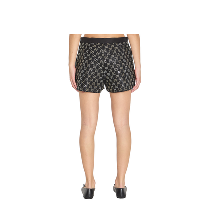 Embroidered Wool Tweed Lamé Shorts - Image 4