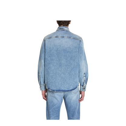 Shirt Denim Stop Denim and Studs Stone Wash Light Blue - Image 4