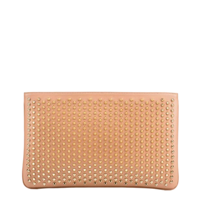 Nude Studded Shoulder Bag - Image 1