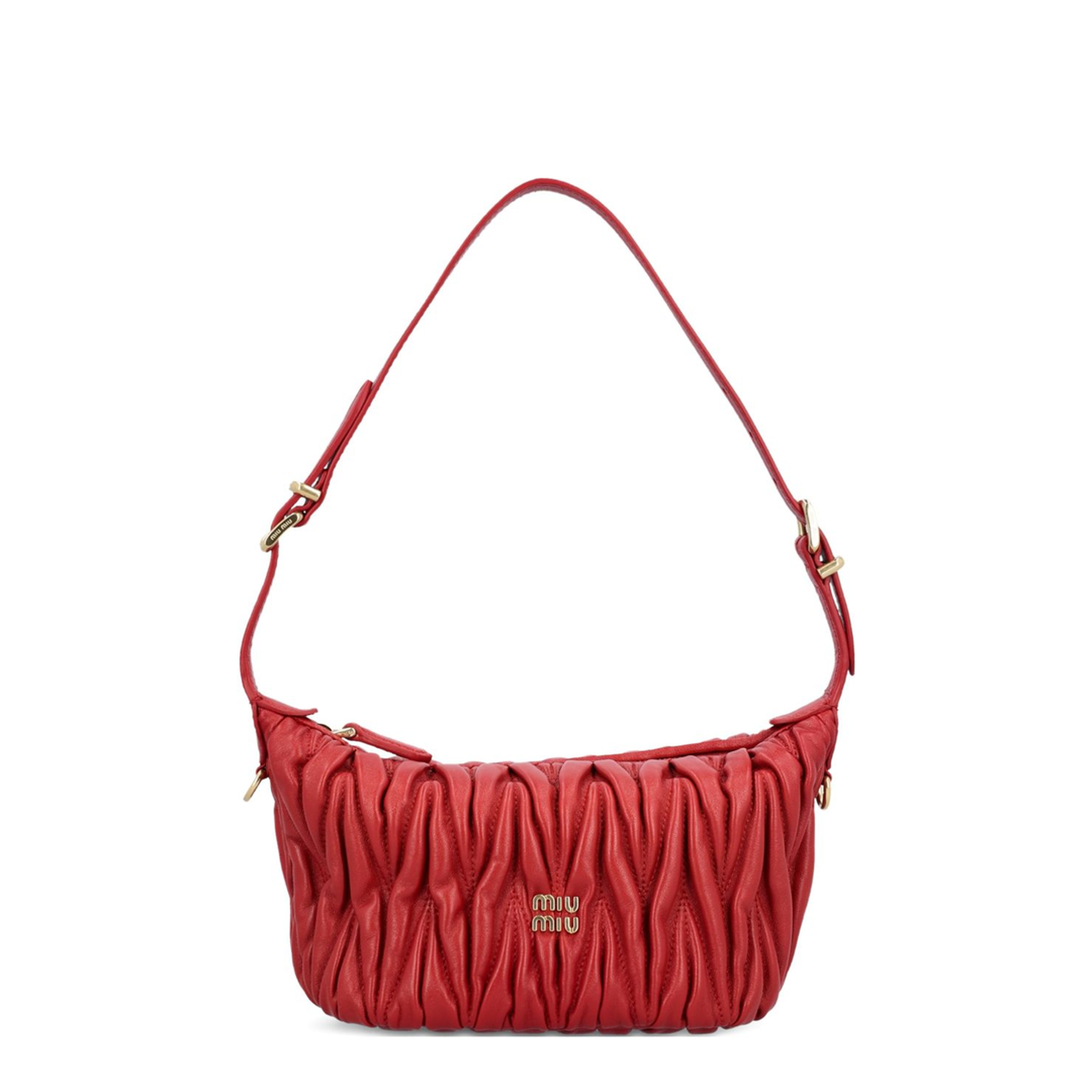 Matelassé Nappa Leather Pouch In Briar - Image 1