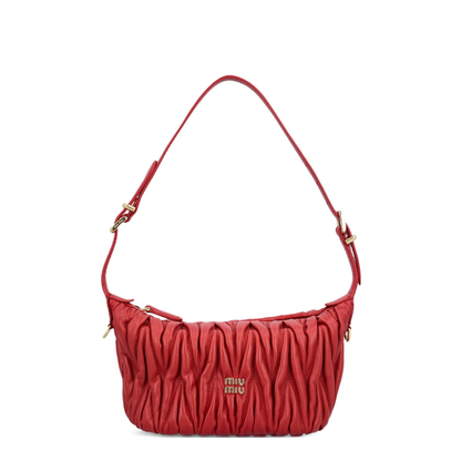 Matelassé Nappa Leather Pouch In Briar - Image 1