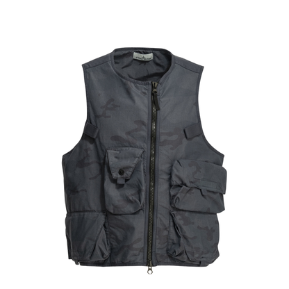 Camouflage Sleeveless Jacket - Image 1