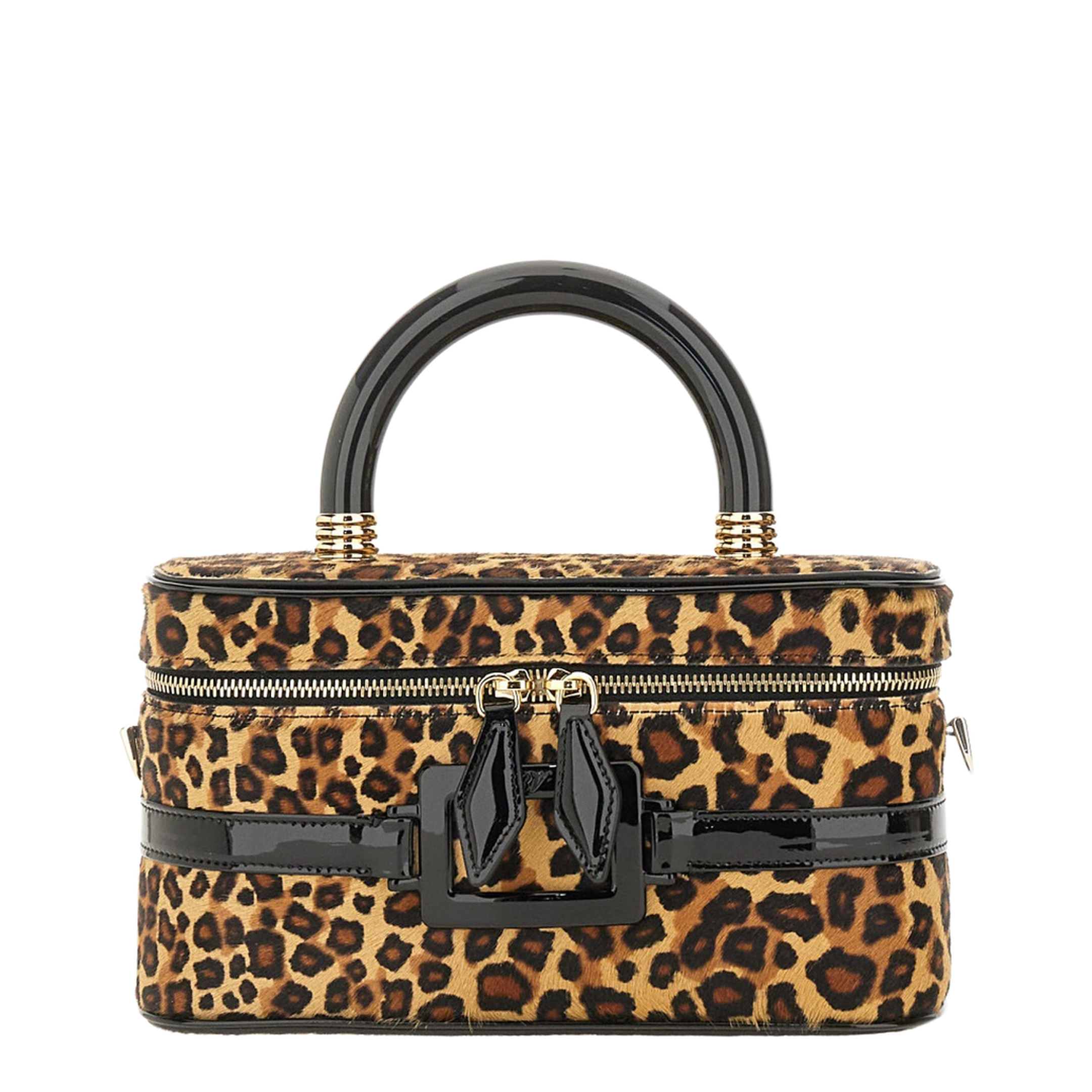 Belle Vivier Mini Haircalf Vanity Bag - Multicolor - Image 1
