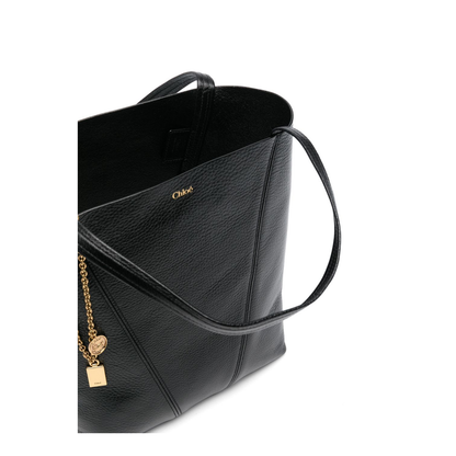 Black Two Flat Shoulder Straps Bag - Image 4