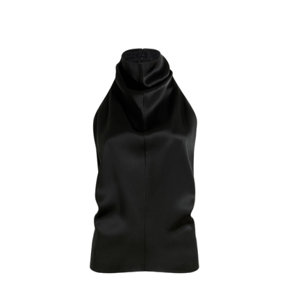 Halterneck Backless Shirt - Image 1