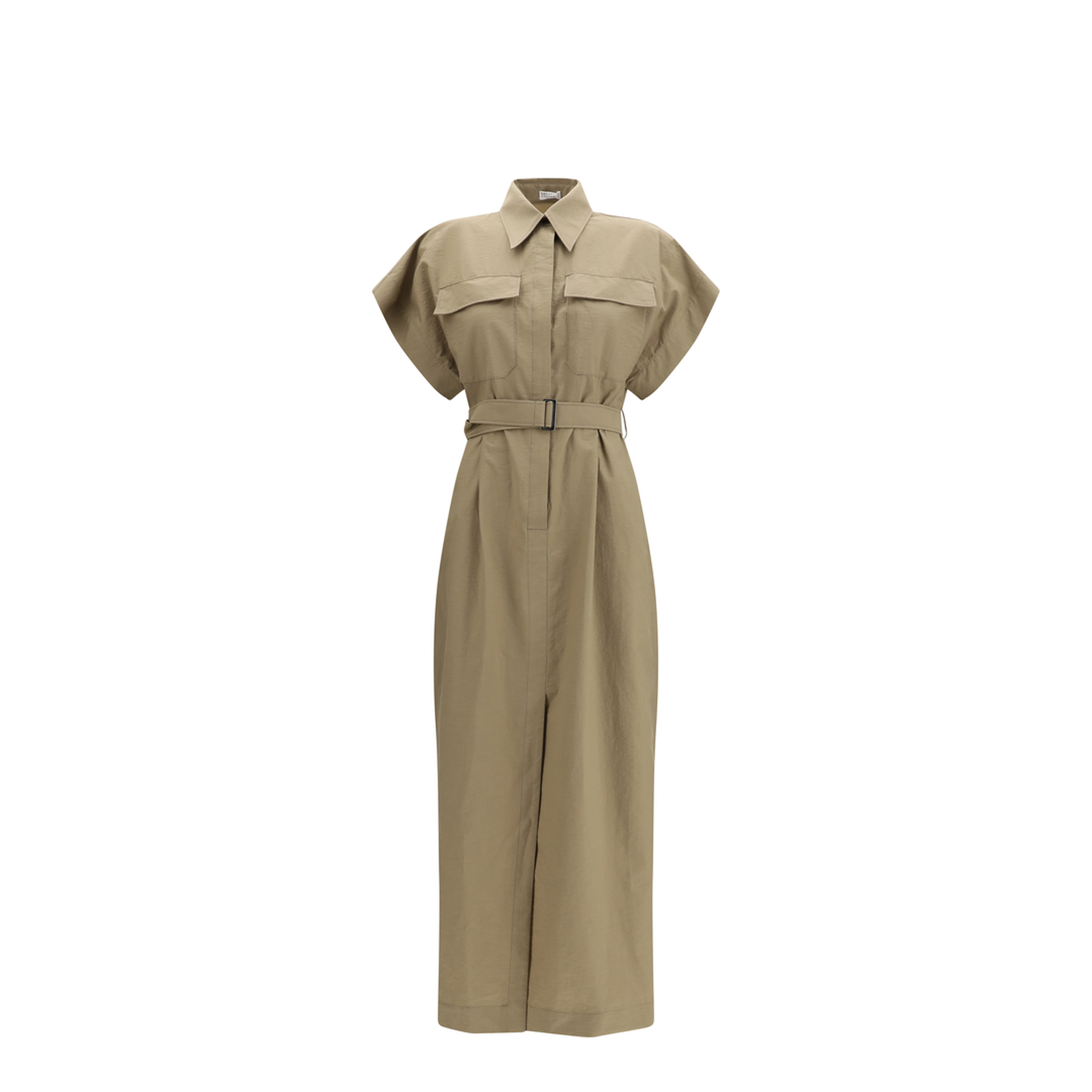 Pocket Belted Midi Dress - Image 1