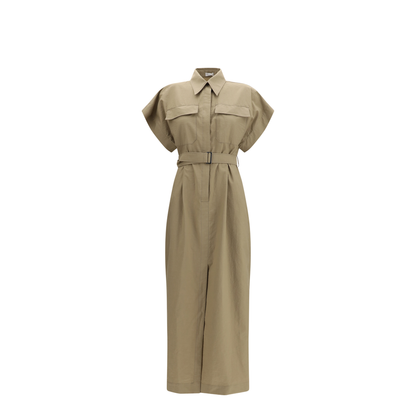 Pocket Belted Midi Dress - Image 1